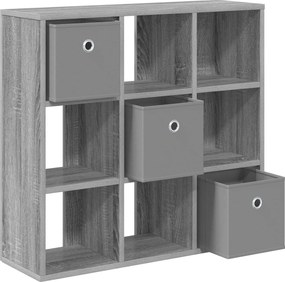 vidaXL Πλαϊνό γραφείο Γκρίζο Σονομα 73,5 x 24 x 69,5 εκ.