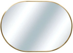Καθρέπτης Τοίχου Οβάλ 15-00-23360-1 50x4x70cm Gold Marhome Aluminium, Glass
