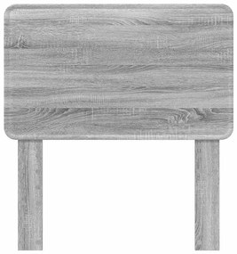 vidaXL Κεφαλάρι Γκρίζο Σονομα 80 cm Επεξεργασμένο ξύλο