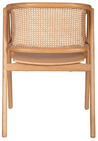 ΠΟΛΥΘΡΟΝΑ KENLEE HM9872 ΦΡΑΞΙΝΟΣ ΚΑΙ ΦΥΣΙΚΟ RATTAN RATTAN ΣΕ ΦΥΣΙΚΟ 57,5x55x81Yεκ.