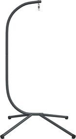 vidaXL Κρεμαστή Βάση Καρέκλας Αυγού χωρίς Καλάθι από Ανθρακί Ατσάλι