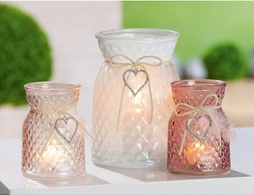 Κηροπήγιο ArteLibre Γυαλί Πολύχρωμο 16cm Σε 3 Χρώματα