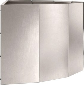 vidaXL Γλάστρα Ασημί 90 x 45 x 35 cm Ανοξείδωτο ατσάλι