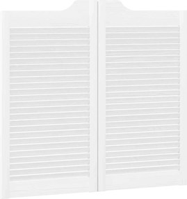 vidaXL Πόρτες Swing 90 x 50 cm Μασίφ Ξύλο Πεύκου Λευκό