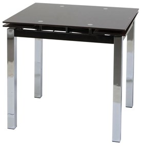 Τραπέζι Glamour 80 Μαύρο 80(120) x 65 x 75