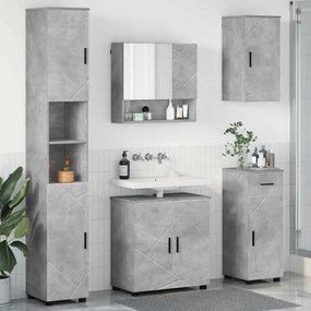 vidaXL Σετ Επίπλων Μπάνιου 5 pcs Γκρι σκυροδέματος 61 x 35 x 64 εκ.