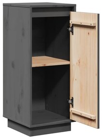 vidaXL Ντουλάπια 2 τεμ. Γκρι 31,5 x 34 x 75 εκ. από Μασίφ Ξύλο Πεύκου