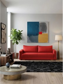 Καναπές Kleio Διθέσιος-150φ 80β εκ.-Κόκκινο