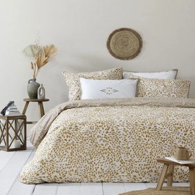 Σεντόνια Kalif (Σετ 4τμχ) Gold-Beige Nima King Size 270x280cm 100% Βαμβάκι