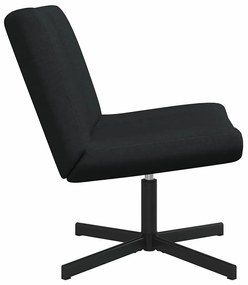 vidaXL Περιστρεφόμενη καρέκλα Μαύρο 63 x 75 x 76 εκ ύφασμα