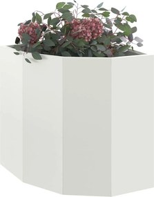 vidaXL Γωνιακό Ροδόδεντρο Λευκό 45 x 45 x 50 εκ Ατσάλι