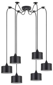 Φωτιστικό Οροφής Κρεμαστό Adept 77-9041 50x300 6xE27 60W Black Homelighting Μέταλλο