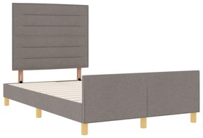 vidaXL Κρεβάτι Ταμπά 120x200 εκ. Υφασμάτινο