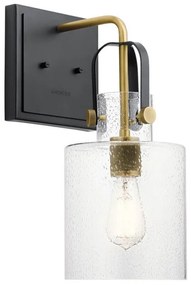 Απλίκα Φωτιστικό Τοίχου 1xE27 Kitner Quintiesse Elstead Lighting QN-KITNER1-NBR Ορείχαλκος