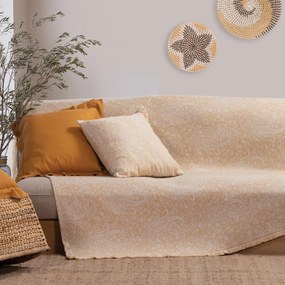 Ριχτάρι Τριθέσιου Καναπέ (170x300) Nef-Nef Homeware Anais Yellow