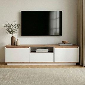 Έπιπλο Τηλεόρασης Atlantic Πεύκο / Λευκό PARAFRI 160x30x42