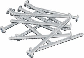 vidaXL Βίδα 1200 pcs Ασημί M6 x 85 χιλ. Ατσάλι