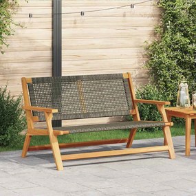 vidaXL Εξωτερικά Έπιπλα Γκρι 122 x 78 x 73εκ Μασίφ ξύλο ακακίας