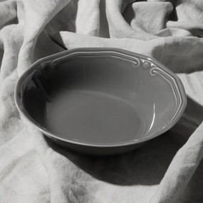 ESTIA ΣΑΛΑΤΙΕΡΑ ATHÉNÉE ΠΟΡΣΕΛΑΝΙΝΗ ΑΝΑΓΛΥΦΗ 23cm GREY