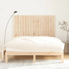 vidaXL Κεφαλάρι Τοίχου 159,5x3x110 εκ. από Μασίφ Ξύλο Πεύκου