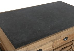 Ντουλάπι κουζίνας Home ESPRIT Μαύρο Φυσικό 142 x 75 x 96 cm