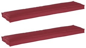 vidaXL Σετ Μαξιλαριών Πάγου 2 pcs Μπορντό 180 x 40 x 8 εκ.