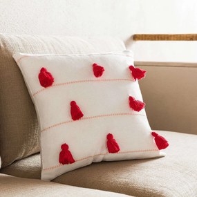 Μαξιλαροθήκη Διακοσμητική Pomy Red 188/02 Gofis Home 43X43 100% Cotton