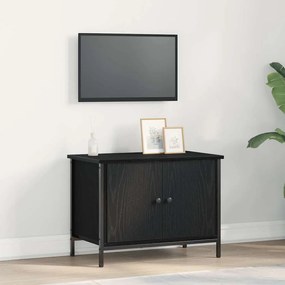 vidaXL Ντουλάπι Τηλεόρασης Μαύρη δρυς 60 x 35 x 45 εκ.