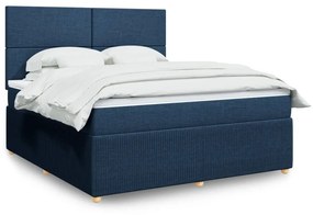 ΚΡΕΒΑΤΙ BOXSPRING ΜΕ ΣΤΡΩΜΑ ΜΠΛΕ 180X200 ΕΚ. ΥΦΑΣΜΑΤΙΝΟ 3292134