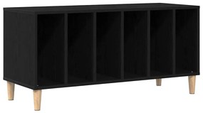 vidaXL Ντουλάπι Δίσκων Μαύρο Δρυς 100x38x48 εκ Επεξεργασμένο Ξύλο