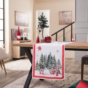 Χριστουγεννιάτικη Τραβέρσα 45*140 Siegen της Teoran Διάσταση: Τραβέρσα Siegen - 45x140cm