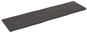 Επιφ Τραπεζιού Αν Καφέ 180x50x(2-4)εκ.Ακατέργ. Μασίφ Ξύλο Δρυός - Καφέ