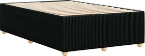 vidaXL Πλαίσιο Κρεβατιού χωρίς στρώμα Μαύρο 120x190 εκ. Υφασμάτινο