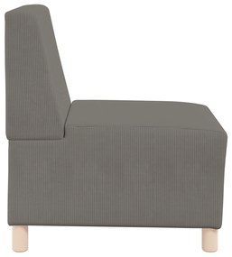 vidaXL Καθίσμα Σαλονιού Ανοιχτό γκρι 55 x 74 x 82 εκ. Βελούδο