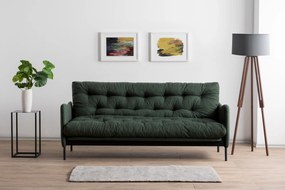 Τριθέσιος Καναπές Κρεβάτι Πράσινο ZIVAL 82x200x92