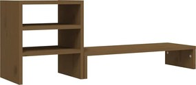 vidaXL Βάση Οθόνης Καφέ 81x20x30 εκ. από Μασίφ Ξύλο Πεύκου