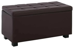Σκαμπώ Denise Αποθ/κό 88x43 PU Σκ.Καφέ