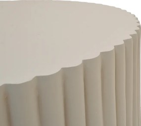 Τραπέζι σαλονιού Binero pakoworld γκρι μπεζ MGO Φ106x45εκ