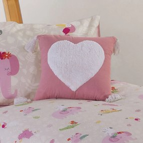 Διακοσμητικό Μαξιλάρι (35x35) Nef-Nef Homeware Hugging Heart Pink