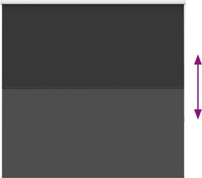 vidaXL Roller Blind Blackout Μαύρο 150x175 cm Πλάτος υφάσματος 146,6cm