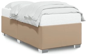 vidaXL Πλαίσιο Κρεβατιού Καπουτσίνο 90x190 εκ. από Συνθετικό Δέρμα