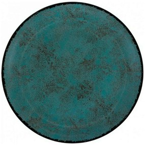 Πιατέλα Στρογγυλή Πορσελάνινη PR18274805 Teal 31cm Turquoise Oriana Ferelli® Πορσελάνη