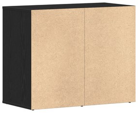 vidaXL Μαύρος Δρυς Καλλυντικό Ντουλάπι - 80x40x65 εκ
