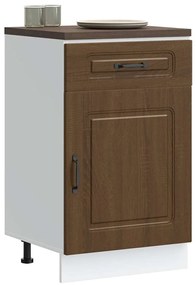 ντουλάπι βάσης κουζίνας Kalmar Καφέ δρυς Επεξεργασμένο Ξύλο
