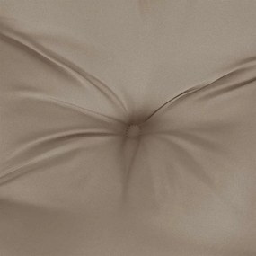 vidaXL Μαξιλάρι Πάγκου Κήπου Taupe 100x(50+50)x7 εκ. Ύφασμα Oxford