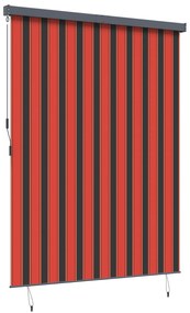 vidaXL Εξωτερικό ρολό Ριγέ πορτοκαλί και καφέ 200 x 250 εκ. ύφασμα