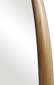 Καθρέπτης οβάλ Marly pakoworld mdf σε φυσική απόχρωση 50.5x4x127εκ