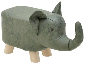 Stool elephant Eldi grey wood-pu 56x23x26cm 56x23x26 εκ.