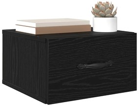 vidaXL Κομοδίνο 2 pcs Μαύρη δρυς 35 x 35 x 20 εκ Επεξεργασμένο ξύλο