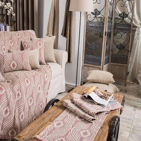 Ριχτάρι Houston 12 Rose Teoran Three-Seater 180x300cm Βαμβάκι-Ακρυλικό